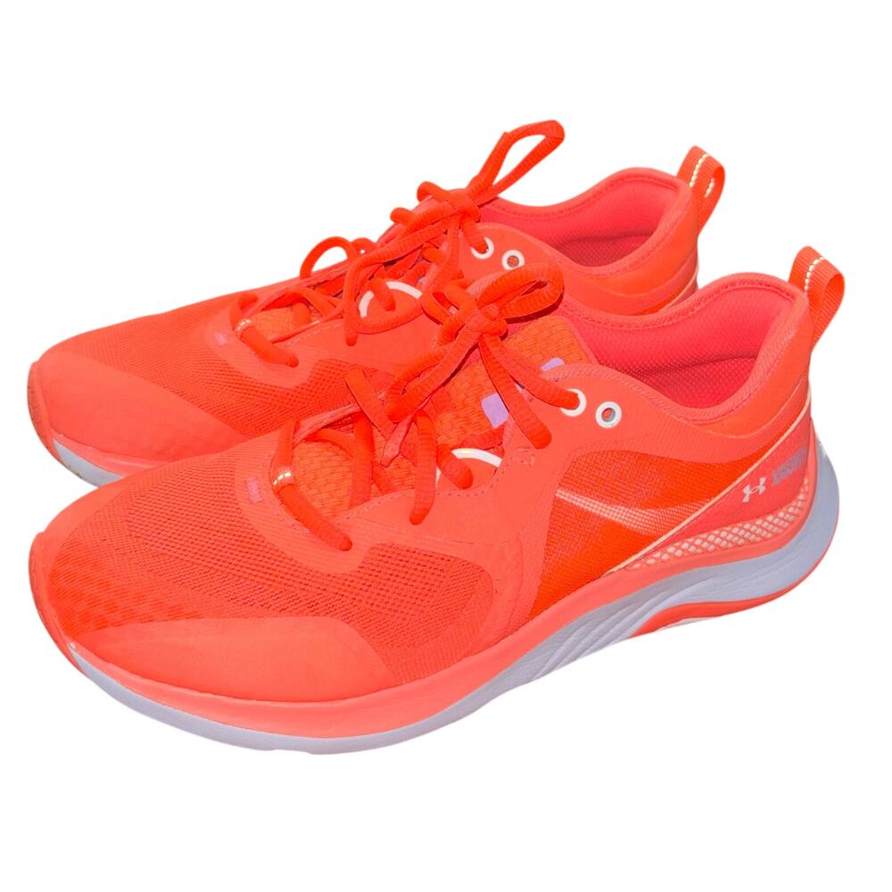Under Armour Women's HOVR Omnia training shoes vibrant orange (size 7.5)